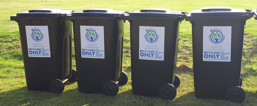 BluSwirl Recycling Wheelie Bins