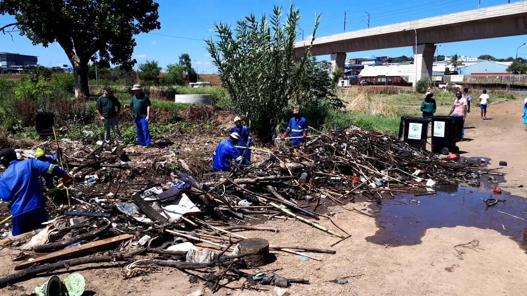 Metals, Steel and other plastics removed from the Hennops River in Riverside Park